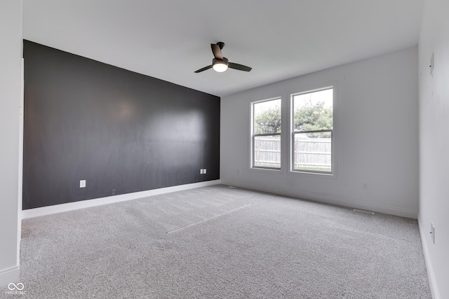 2144 Connie Ct, Franklin, IN 46131 - carpeted empty room with ceiling fan and baseboards