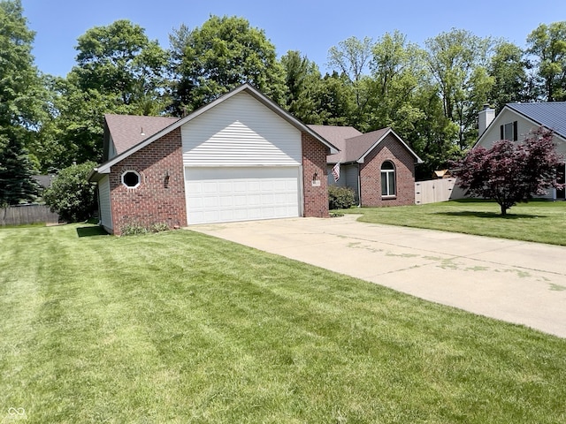 8809 Jonathon Pl, New Haven, IN 46774 - ranch-style house featuring brick siding, an attached garage, driveway, and a shingled roof
