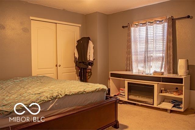 10105 Yosemite Ln, Indianapolis, IN 46234 - bedroom with a closet and carpet flooring