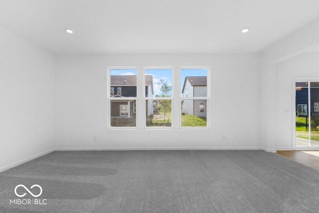 1117 Stubble Run, Danville, IN 46122 - empty room with carpet flooring and recessed lighting