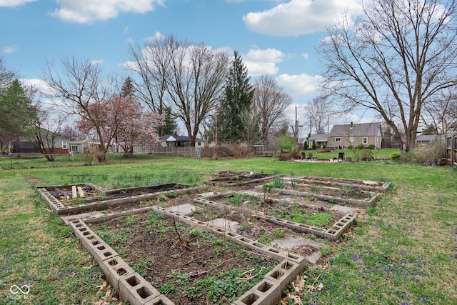 5945 Mcfarland Rd, Indianapolis, IN 46227 - view of yard with a garden and fence