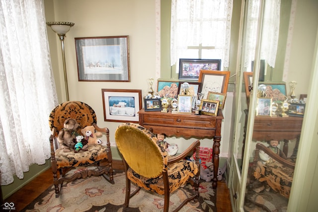 313 E Wabash Ave, Crawfordsville, IN 47933 - sitting room featuring wood finished floors