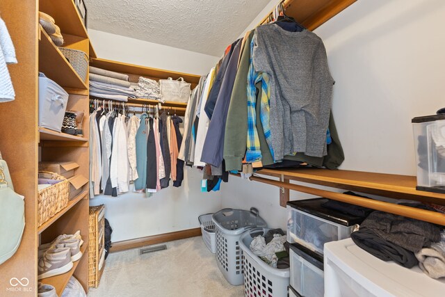 8095 Christopher Ct, Avon, IN 46123 - spacious closet with visible vents and carpet floors