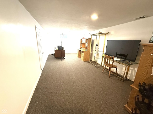 interior space with visible vents and baseboards