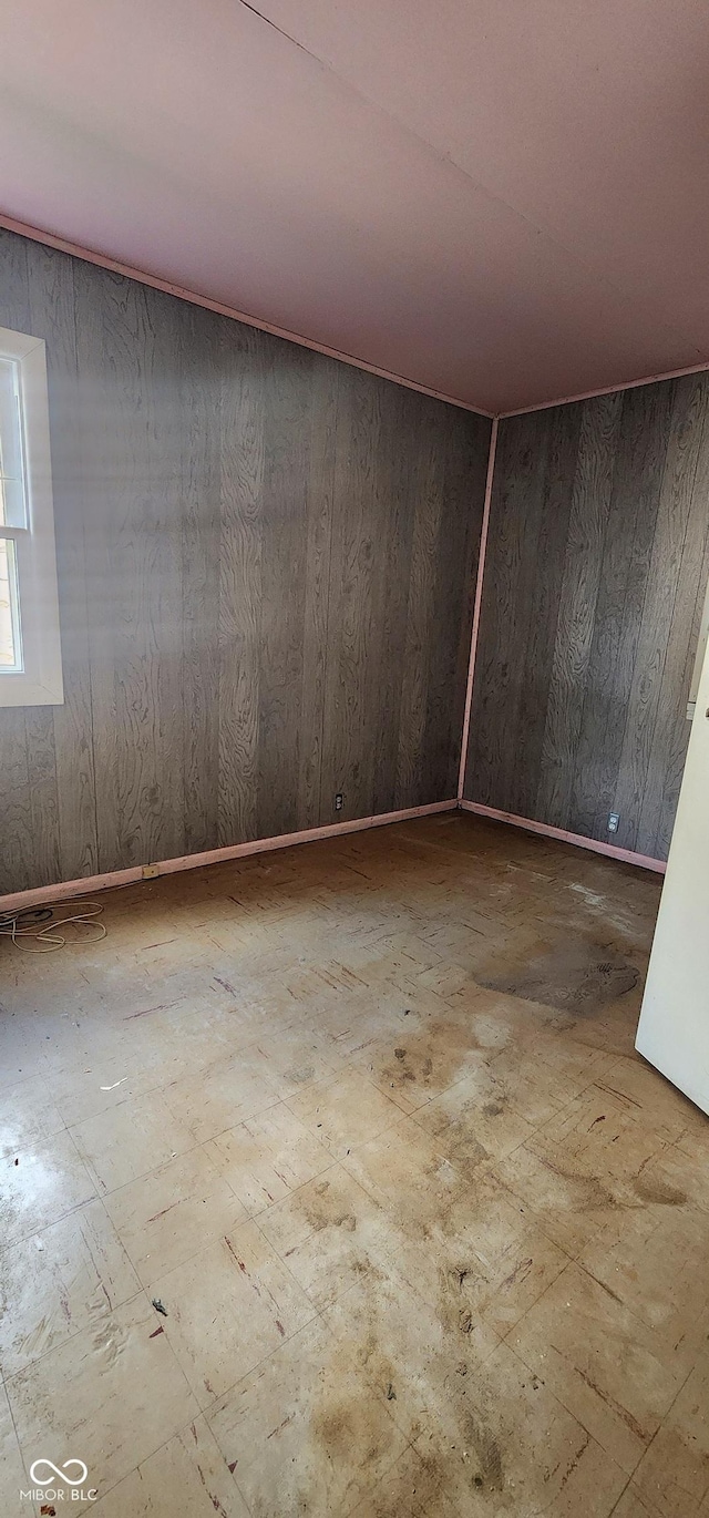 403 S Mill St, Veedersburg, IN 47987 - unfurnished room with wood walls
