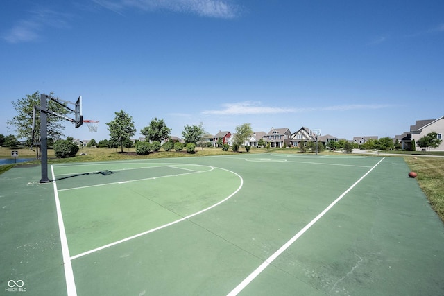 1534 Cloverdon Dr, Westfield, IN 46074 - view of basketball court featuring community basketball court and a residential view