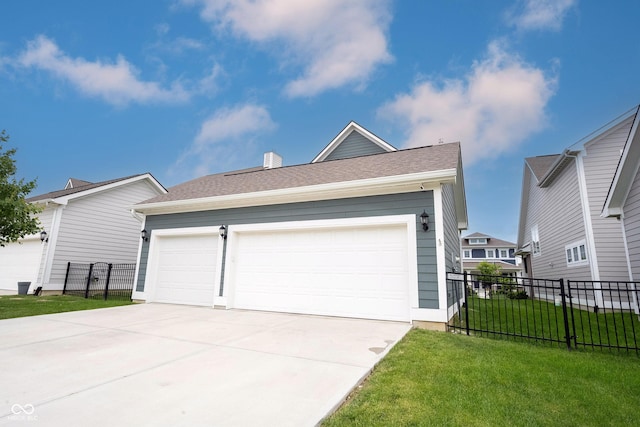 1534 Cloverdon Dr, Westfield, IN 46074 - view of front of property featuring concrete driveway, an attached garage, and a chimney