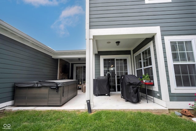 1534 Cloverdon Dr, Westfield, IN 46074 - view of patio featuring a hot tub and area for grilling