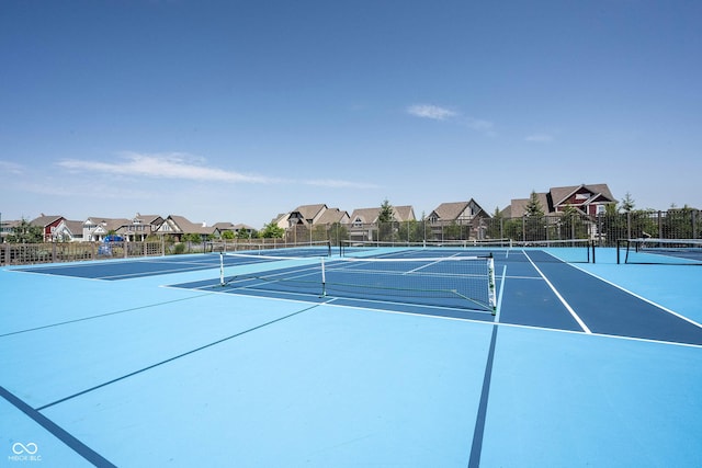 1534 Cloverdon Dr, Westfield, IN 46074 - view of tennis court with a residential view