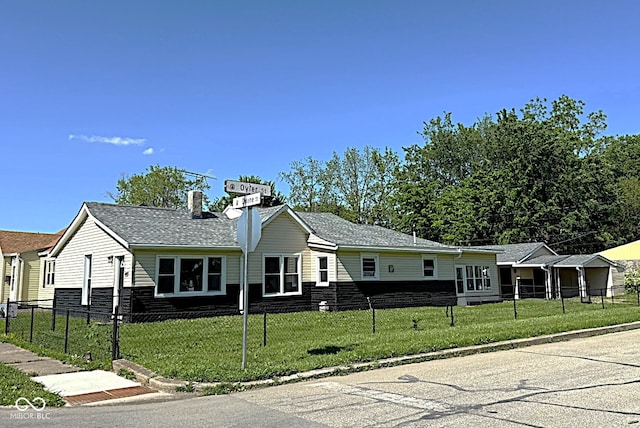 601 Duane St, Franklin, IN 46131 - ranch-style home with a chimney
