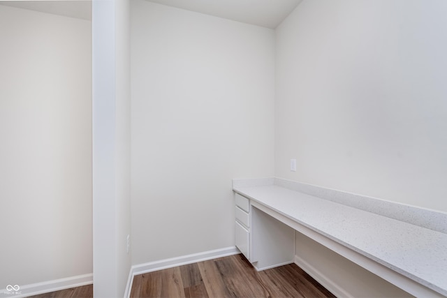 2741 Penn Ave, Plainfield, IN 46168 - unfurnished office with wood finished floors and built in desk