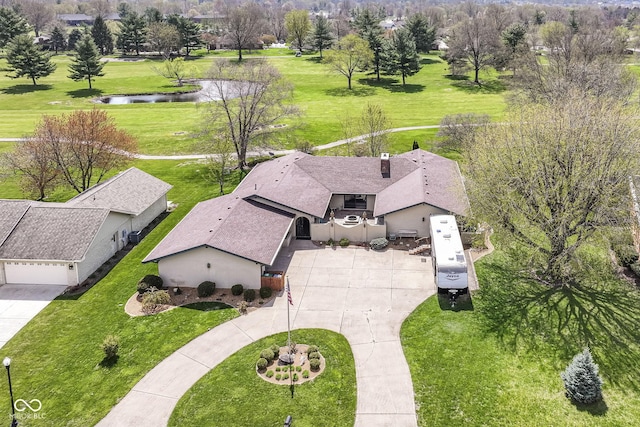 1153 Diablo Rd, Greenwood, IN 46143 - aerial view featuring a water view