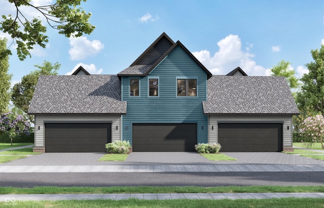 16375 Burlwood Dr, Westfield, IN 46074 - view of front of home featuring a shingled roof, driveway, and an attached garage