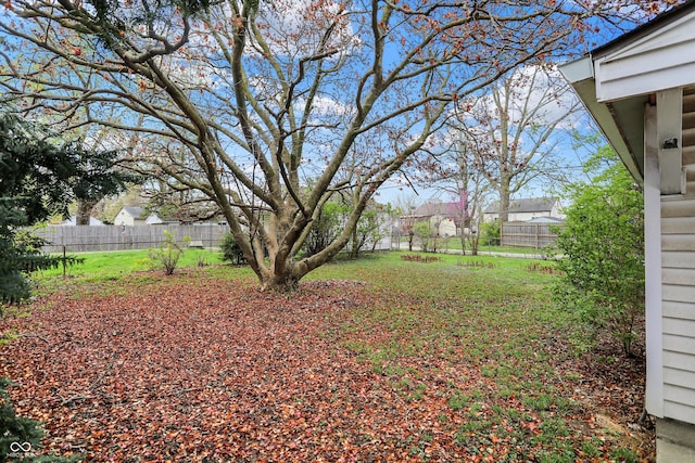 view of fenced backyard