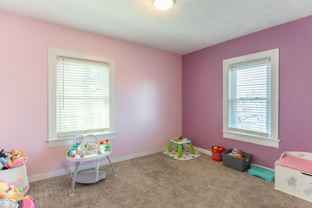 504 S Lebanon St, Lebanon, IN 46052 - rec room featuring baseboards and carpet flooring