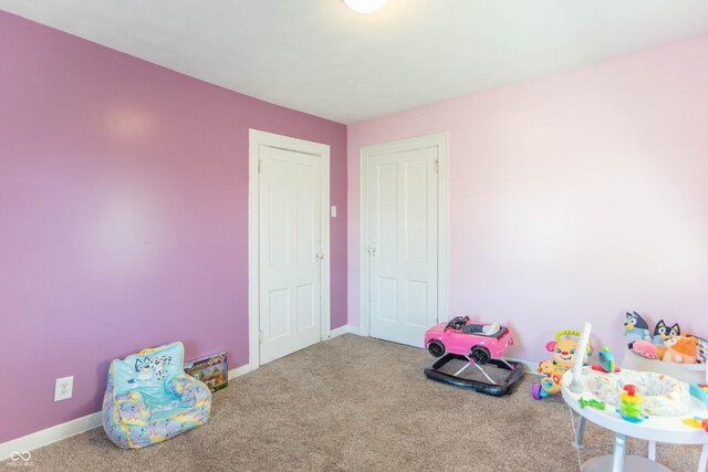 504 S Lebanon St, Lebanon, IN 46052 - game room with baseboards and carpet