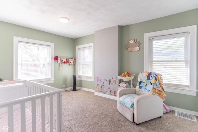 504 S Lebanon St, Lebanon, IN 46052 - bedroom with carpet flooring, visible vents, and baseboards