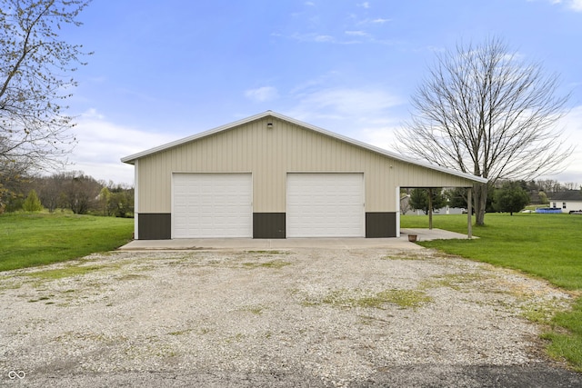 garage with a garage
