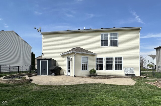 9873 Blue Ridge Way, Indianapolis, IN 46234 - rear view of property featuring a patio