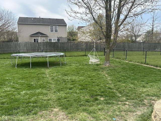 9873 Blue Ridge Way, Indianapolis, IN 46234 - view of yard featuring a trampoline