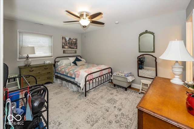 19702 Tomlinson Rd, Westfield, IN 46074 - bedroom featuring a ceiling fan and visible vents