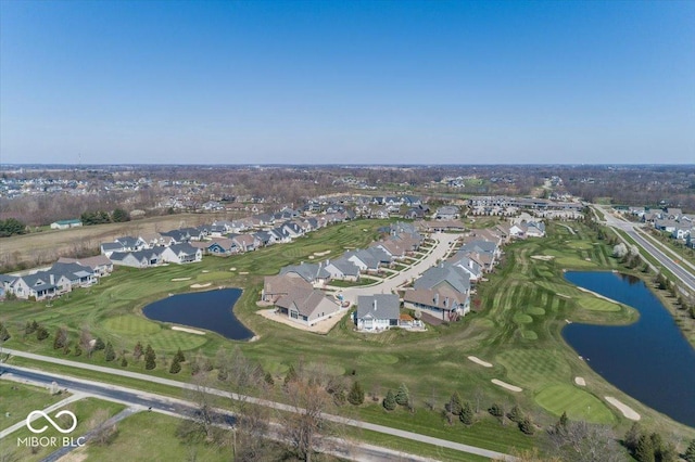 19702 Tomlinson Rd, Westfield, IN 46074 - birds eye view of property featuring a residential view, view of golf course, and a water view