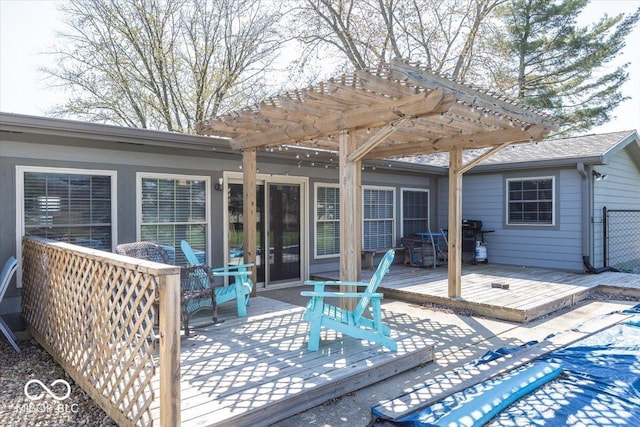 19702 Tomlinson Rd, Westfield, IN 46074 - deck featuring a pergola