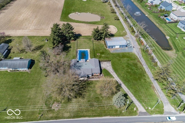 19702 Tomlinson Rd, Westfield, IN 46074 - drone / aerial view with a water view