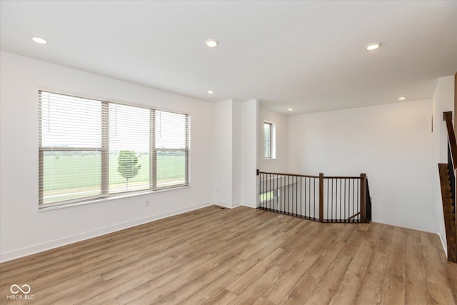 13423 E 134th St, Fishers, IN 46037 - empty room featuring light wood-style flooring and recessed lighting