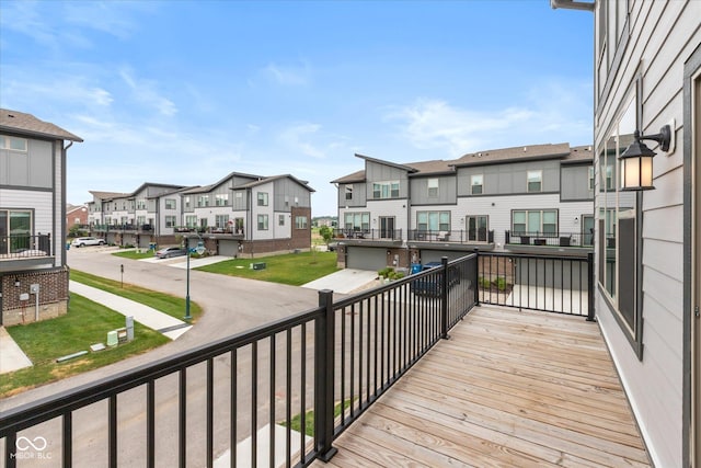 13423 E 134th St, Fishers, IN 46037 - wooden deck with a residential view