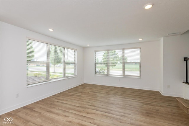 13423 E 134th St, Fishers, IN 46037 - spare room featuring light wood-style floors and recessed lighting