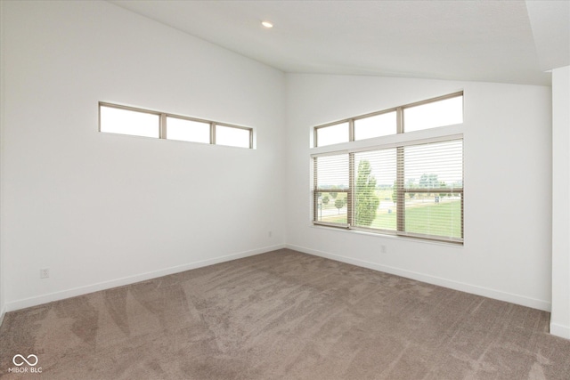 13423 E 134th St, Fishers, IN 46037 - carpeted empty room with vaulted ceiling and healthy amount of natural light