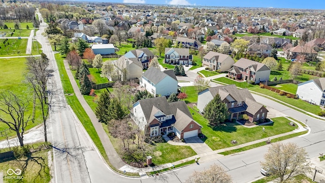 drone / aerial view featuring a residential view