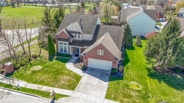 bird's eye view featuring a residential view