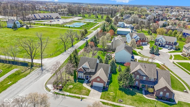 drone / aerial view featuring a residential view