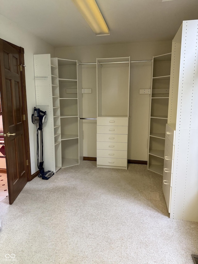 interior space featuring carpet flooring