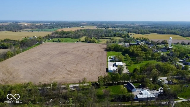 drone / aerial view with a rural view