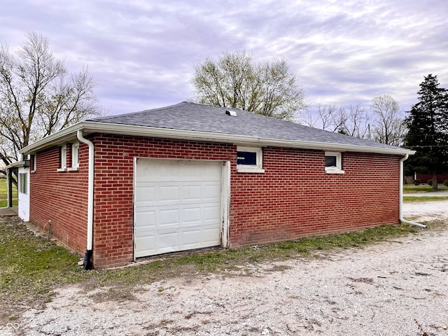 garage with driveway