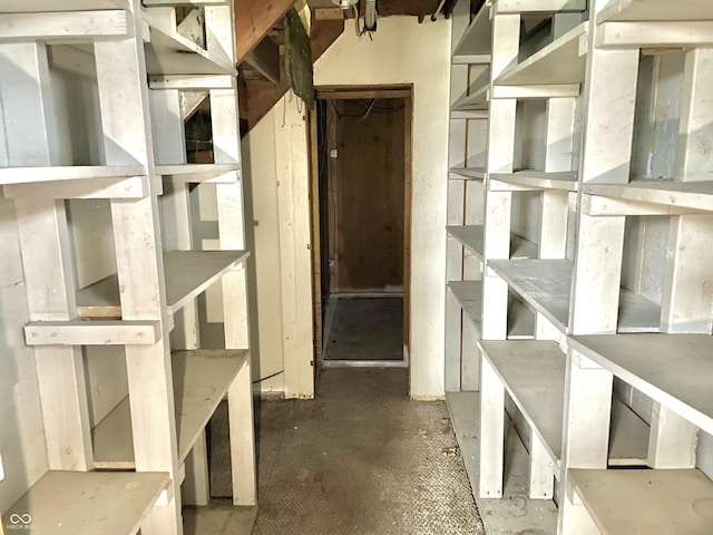 view of storage room