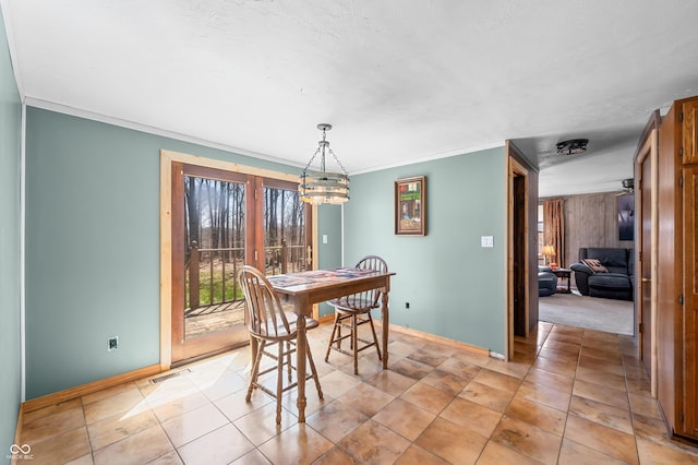 8847 E Northshore Dr, Unionville, IN 47468 - dining space with a wealth of natural light, visible vents, and baseboards