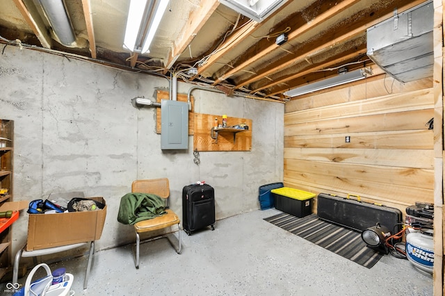 8847 E Northshore Dr, Unionville, IN 47468 - unfinished basement featuring electric panel