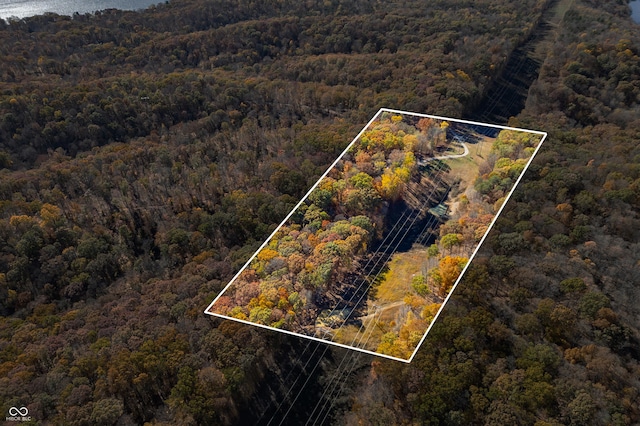 8847 E Northshore Dr, Unionville, IN 47468 - aerial view with a view of trees