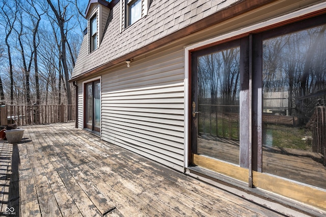 8847 E Northshore Dr, Unionville, IN 47468 - view of wooden terrace