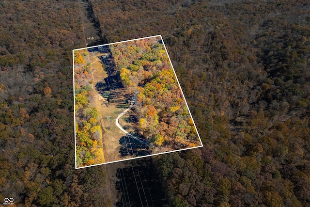 8847 E Northshore Dr, Unionville, IN 47468 - birds eye view of property with a view of trees