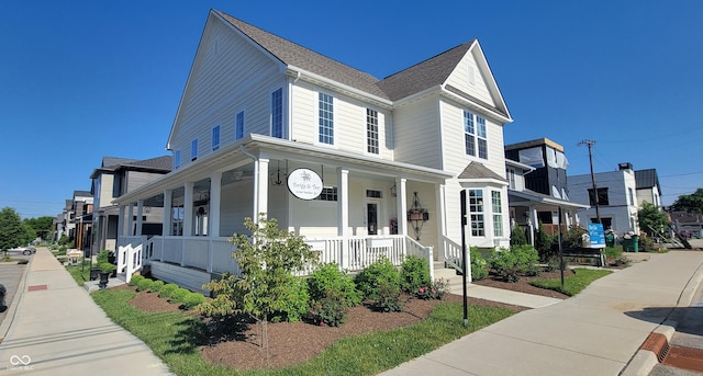 view of front of house with a porch