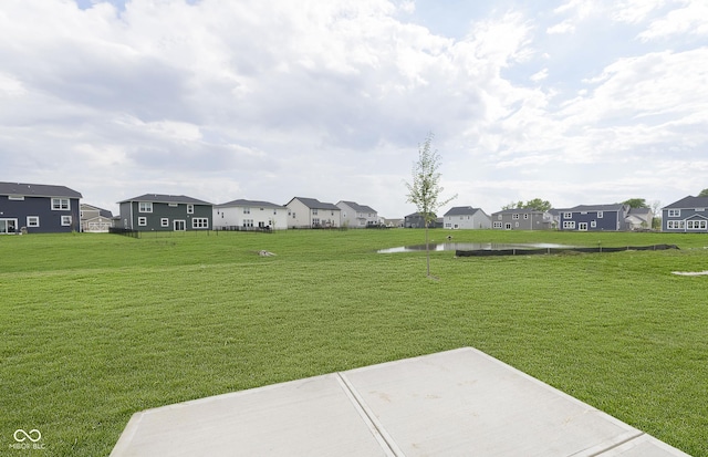 827 Allandale Ave, Westfield, IN 46074 - view of grassy yard with a residential view, a patio area, and a water view
