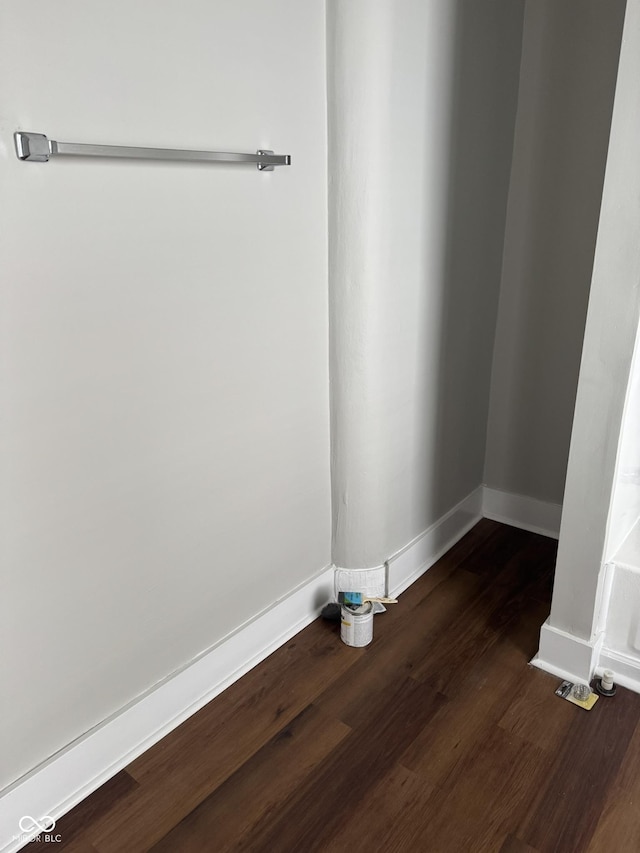 3502 N Illinois St, Indianapolis, IN 46208 - empty room with baseboards and wood finished floors