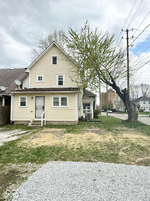 3502 N Illinois St, Indianapolis, IN 46208 - view of front of house featuring entry steps and cooling unit