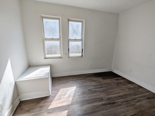 408 E Beecher St, Indianapolis, IN 46225 - unfurnished bedroom with wood finished floors and baseboards