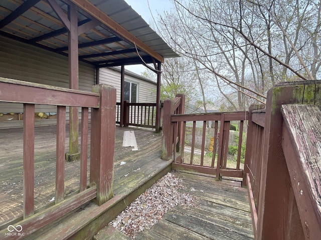 view of deck